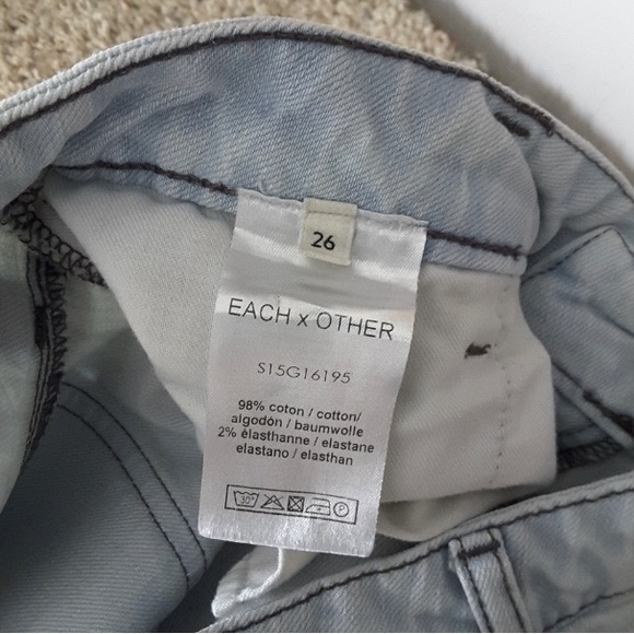 Each X Other Paris Bleach Dyed Skinny Jeans Size 6 / 26” $390 retail! GUC - Picture 4 of 9